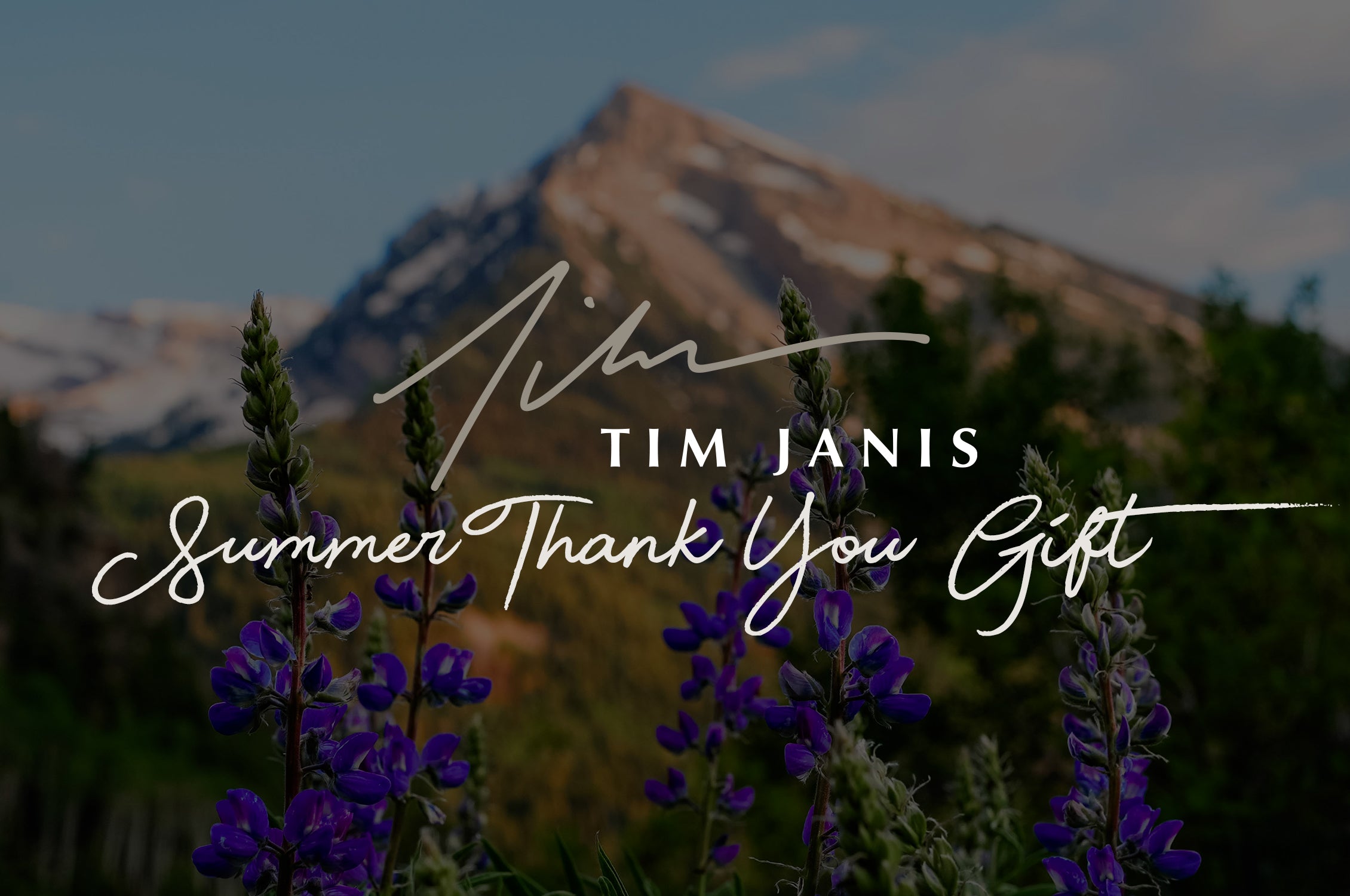 Thank you card – Tim Janis Ensemble